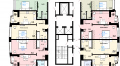 Дом 3, план 2-8 этажей