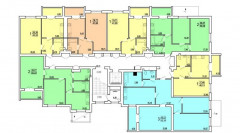 Дом 2А, 3, 7А, 11Б, план типового этажа