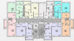 Дом 16, план типового этажа