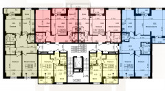 Дом 2, 5, секция А2, план 2-8 этажей