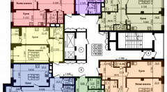 Дом 2, 5, секция Б2 ,план 2-12 этажей